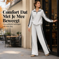 ✨ Speciale Aanbieding 🤎 Dames Casual Sweatshirt & Wijde Pijpenbroek Set – Comfortabele 2-Delige Outfit voor Thuis & Onderweg 👚