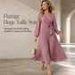 💎 Exclusieve Deal – Elegante maxi-jurk voor dames 👗 Gekreukte stof, V-hals overslag & flatterende vrouwelijke pasvorm ✨