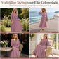 💎 Exclusieve Deal – Elegante maxi-jurk voor dames 👗 Gekreukte stof, V-hals overslag & flatterende vrouwelijke pasvorm ✨