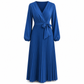 💎 Exclusieve Deal – Elegante maxi-jurk voor dames 👗 Gekreukte stof, V-hals overslag & flatterende vrouwelijke pasvorm ✨