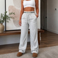 🌟 Nieuw & Trendy – Dames joggingbroek met hoge taille en wijde pijpen 👖 Comfortabele pasvorm, trendy look & maximale bewegingsvrijheid ✨