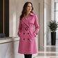 ✨ Nieuwe Collectie – Dames trenchcoat met riem 🧥 Elegante double-breasted stijl, soepele valling & tijdloze uitstraling ✨