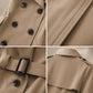 ✨ Nieuwe Collectie – Dames trenchcoat met riem 🧥 Elegante double-breasted stijl, soepele valling & tijdloze uitstraling ✨