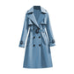 ✨ Nieuwe Collectie – Dames trenchcoat met riem 🧥 Elegante double-breasted stijl, soepele valling & tijdloze uitstraling ✨