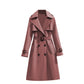 ✨ Nieuwe Collectie – Dames trenchcoat met riem 🧥 Elegante double-breasted stijl, soepele valling & tijdloze uitstraling ✨
