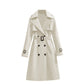 ✨ Nieuwe Collectie – Dames trenchcoat met riem 🧥 Elegante double-breasted stijl, soepele valling & tijdloze uitstraling ✨