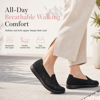 🌟 Nieuw & Trendy – Dames ademende instapschoenen 👟 Opengewerkt design, licht comfort & makkelijk dagelijks te dragen ✨