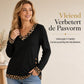 ✨ Nieuw Binnen – Gebreide dames top met V-hals 👚 Lange mouwen, zachte feel & elegante dagelijkse stijl 🌸