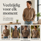 🆕 Nieuw & Trendy – Heren retro ribfluwelen top met lange mouwen 👔 Klassieke uitstraling, zachte textuur & stijlvolle casual look ✨