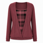 ✨ Nieuw Binnen – Geruit gebreid dameshemd 👚 Gelaagde look, zachte knit & stijlvolle casual uitstraling 🌸