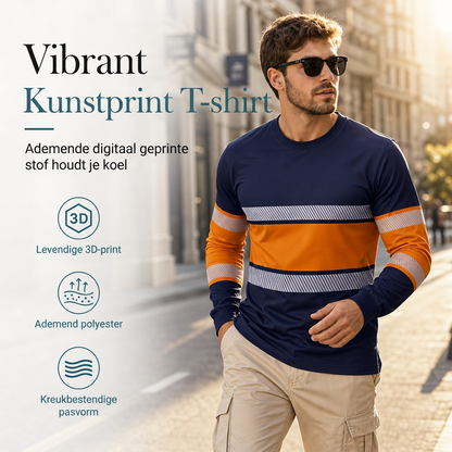 🆕 Nieuw & Trendy – Casual heren T-shirt met lange mouwen 👕 Zachte pasvorm, veelzijdige stijl & comfortabel voor elke dag ✨