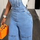 ✨ Nieuw Binnen – Flatterende denim jumpsuit voor dames 👖 Perfecte pasvorm, tijdloze stijl & comfortabele all-day look 🌸