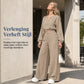 🛍️ Speciale Aanbieding ✨ Dames 2-Delige Set 👗 V-Hals Crop Top & Hoge Taille Wide-Leg Broek – Elegante Pasvorm en Comfortabele Look