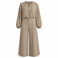 🛍️ Speciale Aanbieding ✨ Dames 2-Delige Set 👗 V-Hals Crop Top & Hoge Taille Wide-Leg Broek – Elegante Pasvorm en Comfortabele Look