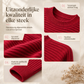 Casuele gebreide pullover met ronde hals, losvallend model, vleermuis lange mouwen en effen kleur
