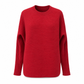 Casuele gebreide pullover met ronde hals, losvallend model, vleermuis lange mouwen en effen kleur