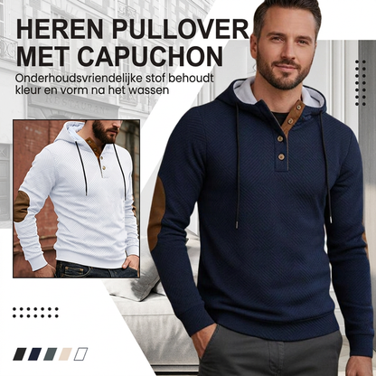 Ontspannen klassieke capuchontrui voor heren