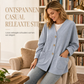 🌸 Nieuwe Collectie ✨ Dames Corduroy V-Hals Cardigan – Zachte Gebreide Look met Knopen & Elegante Layering Stijl