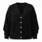 🌸 Nieuwe Collectie ✨ Dames Corduroy V-Hals Cardigan – Zachte Gebreide Look met Knopen & Elegante Layering Stijl
