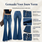 🔥 50% KORTING ✨ Dames High-Waist Flare Jeans – Elastische Uitlopende Broek met Comfortabele Pasvorm & Slank Silhouet