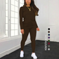 ✨ Nieuw Binnen 🛍️ Dames 2-Delige Set met Lange Mouwen Top & Broek – Comfortabele Matchende Outfit met Elegante Casual Look