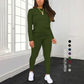 ✨ Nieuw Binnen 🛍️ Dames 2-Delige Set met Lange Mouwen Top & Broek – Comfortabele Matchende Outfit met Elegante Casual Look