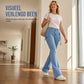🔥 Nieuw & Trendy ✨ Dames High Stretch Skinny Cargo Flare Jeans – Hoge Taille met Klepzakken voor een Trendy & Comfortabele Pasvorm