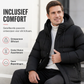 🔥 Bestseller van de Week 🧥 Heren Gewatteerde Winterjas – Halflange Warme Buitenjas met Dikke Voering & Comfortabele Grote Maten