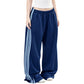 ✨ Nieuw & Trendy 👖 Dames Wide Leg Joggingbroek met Zijstrepen – Comfortabele Sportieve Broek met Modieuze Pasvorm