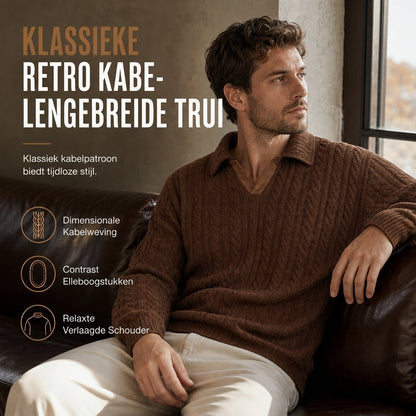 🏆 Bestseller van de Week ✨ Heren Kraag Pullover Sweatshirt – Effen Casual Trui met Comfortabele Pasvorm & Tijdloze Stijl