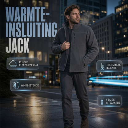 🔥 Tijdelijke Aanbieding 🧥 Unisex Zwaar Fleece Jack met Volledige Ritssluiting – Warme Zachte Jas met Comfortabele Pasvorm voor Koude Dagen