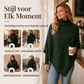 🔥 Nieuw & 50% KORTING! Damesgebreide ponchotrui met kabelpatroon, dik gebreid, losse pasvorm, stijlvol voor herfst‑winter