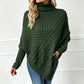 🔥 Nieuw & 50% KORTING! Damesgebreide ponchotrui met kabelpatroon, dik gebreid, losse pasvorm, stijlvol voor herfst‑winter