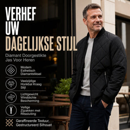 💎 Exclusieve Deal! Gewatteerde heren bomberjack voor de winter, warm gevuld, windbestendig, klassiek bomber‑design voor dagelijks gebruik