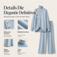 🛍️ Speciale Aanbieding ✨ Elegante Dames Coltrui & Wijde Pijpen Broek Set – Comfortabele Pasvorm & Chique Look