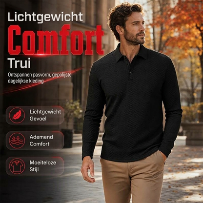 💥 Tijdelijke Korting ✨ Heren Sweatshirt met Textuur – Lichtgewicht, Lange Mouwen & Comfortabele Casual Look