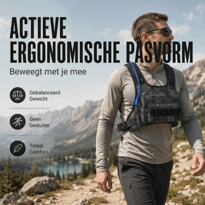 🔥 Outdoor Must-Have 🎒 Tactische Borsttas voor Mannen – Veelzijdig, Lichtgewicht & Ideaal voor Fietsen, Wandelen en Outdoor