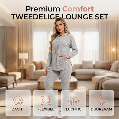🔥 Gratis Verzending ✈️ Dames 2-Delige Casual Trainingspak Set – Effen Kleur, Comfortabel & Sportief