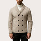 🍂 Nieuwe Herfststijl 🤎 Heren Gebreid Vest met Dubbele Rij Knopen & Sjaalkraag – Warm, Comfortabel & Stijlvol