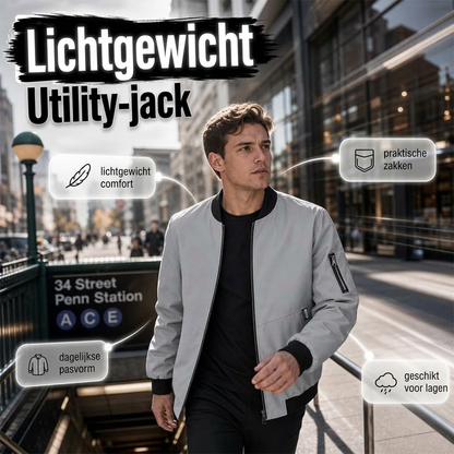 🍂 Herfstfavoriet ✨ Lichtgewicht Bomberjack voor Heren – Casual Pasvorm, Comfortabel & Makkelijk te Combineren