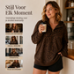 🔥 Trendy Herfststijl 🐆 Dames Sweater met Luipaardprint en Kwartrits – Comfortabel, Modieus & Makkelijk te Combineren