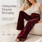 💎 Nieuwe Look ✨ Dames High-Waist Broek met Gedrapeerde Wijde Pijpen – Comfortabel, Elegant & Flatterend