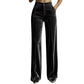 💎 Nieuwe Look ✨ Dames High-Waist Broek met Gedrapeerde Wijde Pijpen – Comfortabel, Elegant & Flatterend