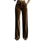 💎 Nieuwe Look ✨ Dames High-Waist Broek met Gedrapeerde Wijde Pijpen – Comfortabel, Elegant & Flatterend