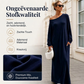 ✨ Exclusieve Look 💃 Dames Off-Shoulder Maxi-Jurk met Lange Mouwen – Elegante Pasvorm & Vrouwelijke Uitstraling 🌙