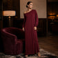 ✨ Exclusieve Look 💃 Dames Off-Shoulder Maxi-Jurk met Lange Mouwen – Elegante Pasvorm & Vrouwelijke Uitstraling 🌙
