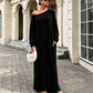 ✨ Exclusieve Look 💃 Dames Off-Shoulder Maxi-Jurk met Lange Mouwen – Elegante Pasvorm & Vrouwelijke Uitstraling 🌙