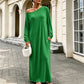 ✨ Exclusieve Look 💃 Dames Off-Shoulder Maxi-Jurk met Lange Mouwen – Elegante Pasvorm & Vrouwelijke Uitstraling 🌙