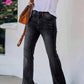 ✨ Trendy Herfststijl 👖 Dames High-Waist Flared Jeans – Comfortabele Pasvorm, Flatterend Silhouet & Tijdloze Look