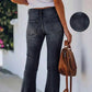 ✨ Trendy Herfststijl 👖 Dames High-Waist Flared Jeans – Comfortabele Pasvorm, Flatterend Silhouet & Tijdloze Look